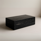 Dunleer Rectangle Marble Plinth Coffee Table